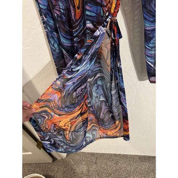 NYC Lost in the Summer Heat Mesh Coverup Dress - Picture 8 of 11